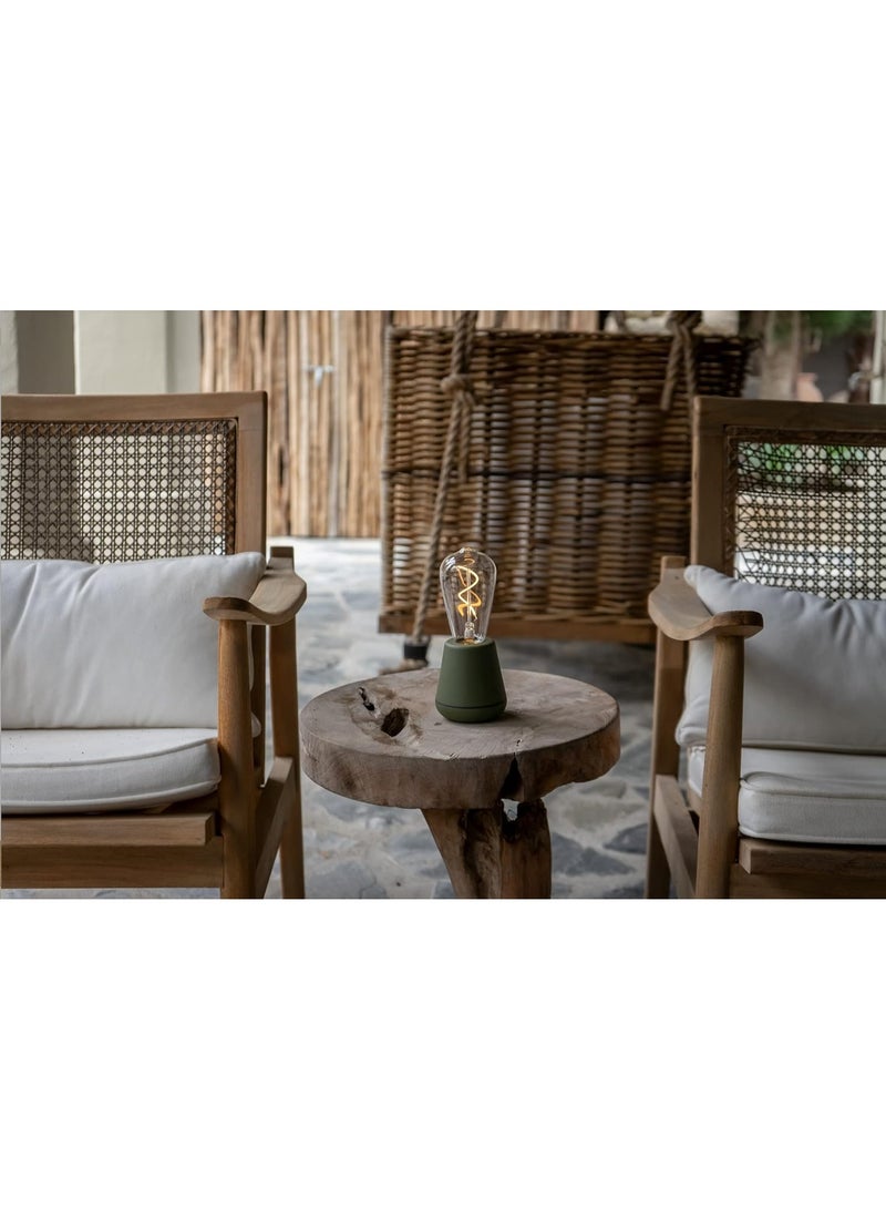 HUMBLE One Wireless Portable Table Light | Indoor and outdoor use |  8.5 cm x 19.5 cm - Green Moss - Image 3